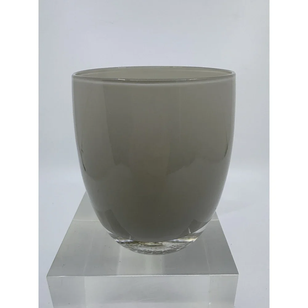 Glassybaby Glassy Elephant Candle Holder Gray Grey